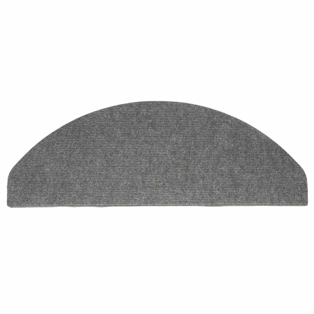 selvklæbende trappemåtter 30 stk. 65x22,5x3,5 cm grå