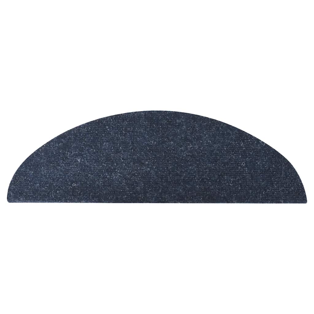 selvklæbende trappemåtter 30 stk. 56x17x3 cm blå