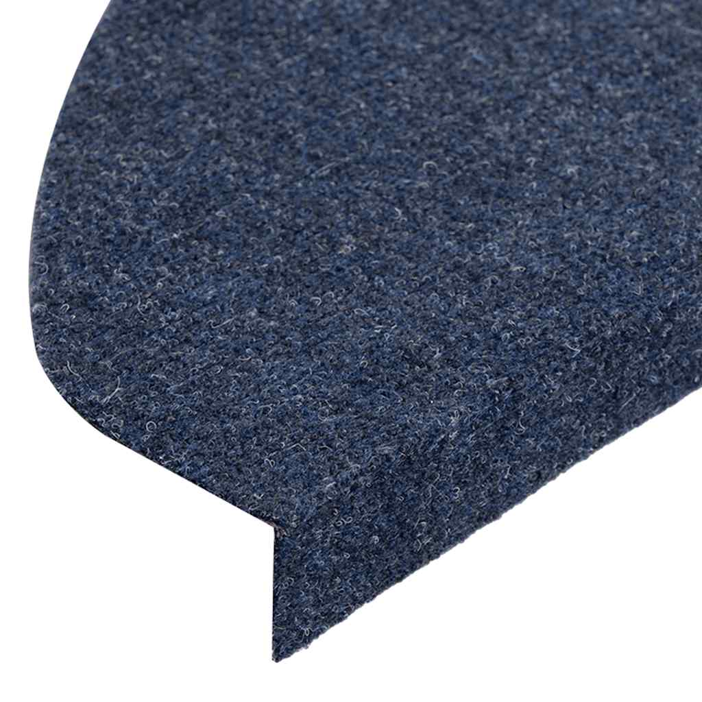 selvklæbende trappemåtter 30 stk. 65x22,5x3,5 cm blå