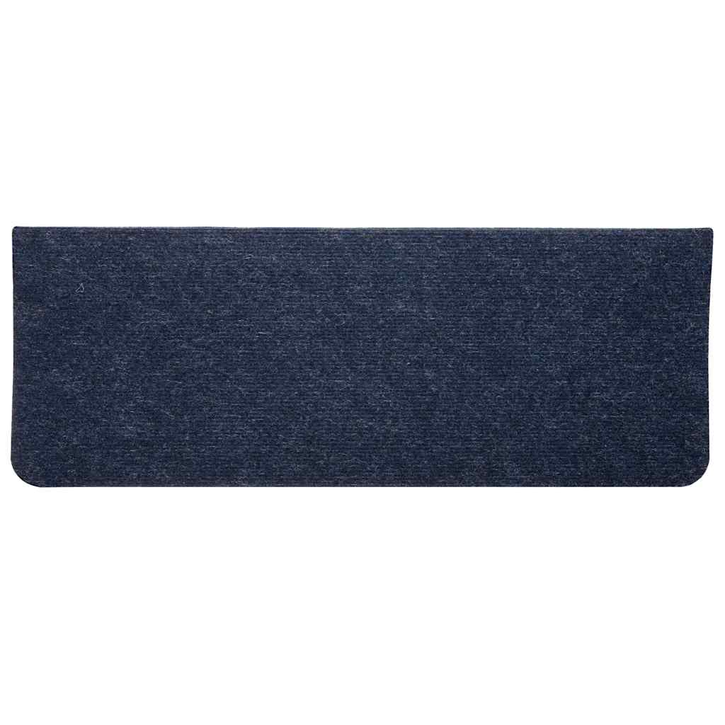 selvklæbende trappemåtter 30 stk. 65x24,5x3,5 cm blå