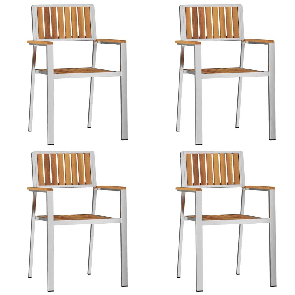 Udendørs spise sæt 5 stk. 90 x 90 x 75 cm