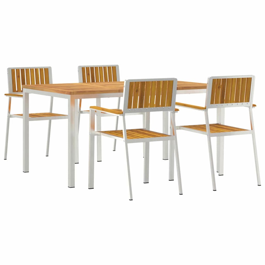 Udendørs spise sæt 5 stk. 150 x 90 x 75 cm