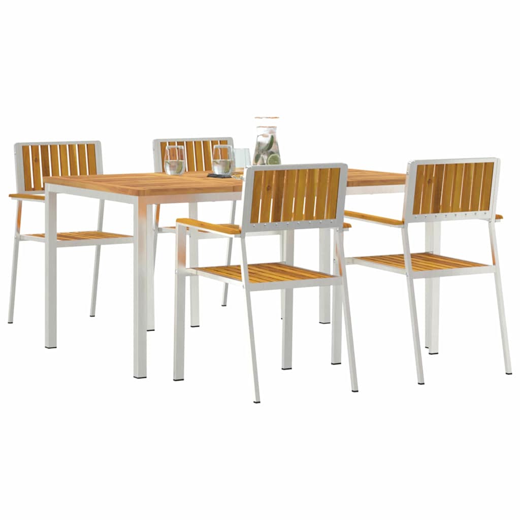 Udendørs spise sæt 5 stk. 150 x 90 x 75 cm