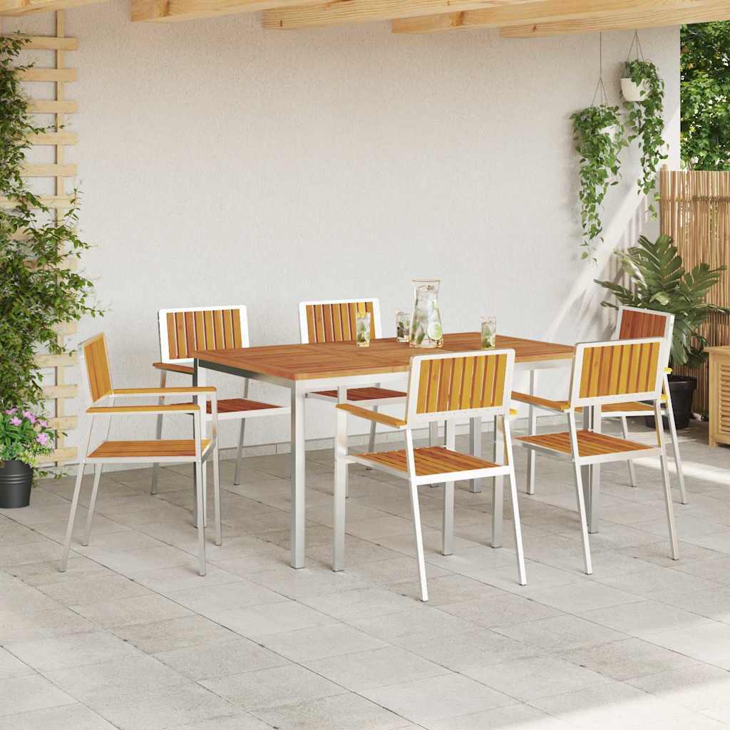 Udendørs spise sæt 7 stk. 150 x 90 x 75 cm