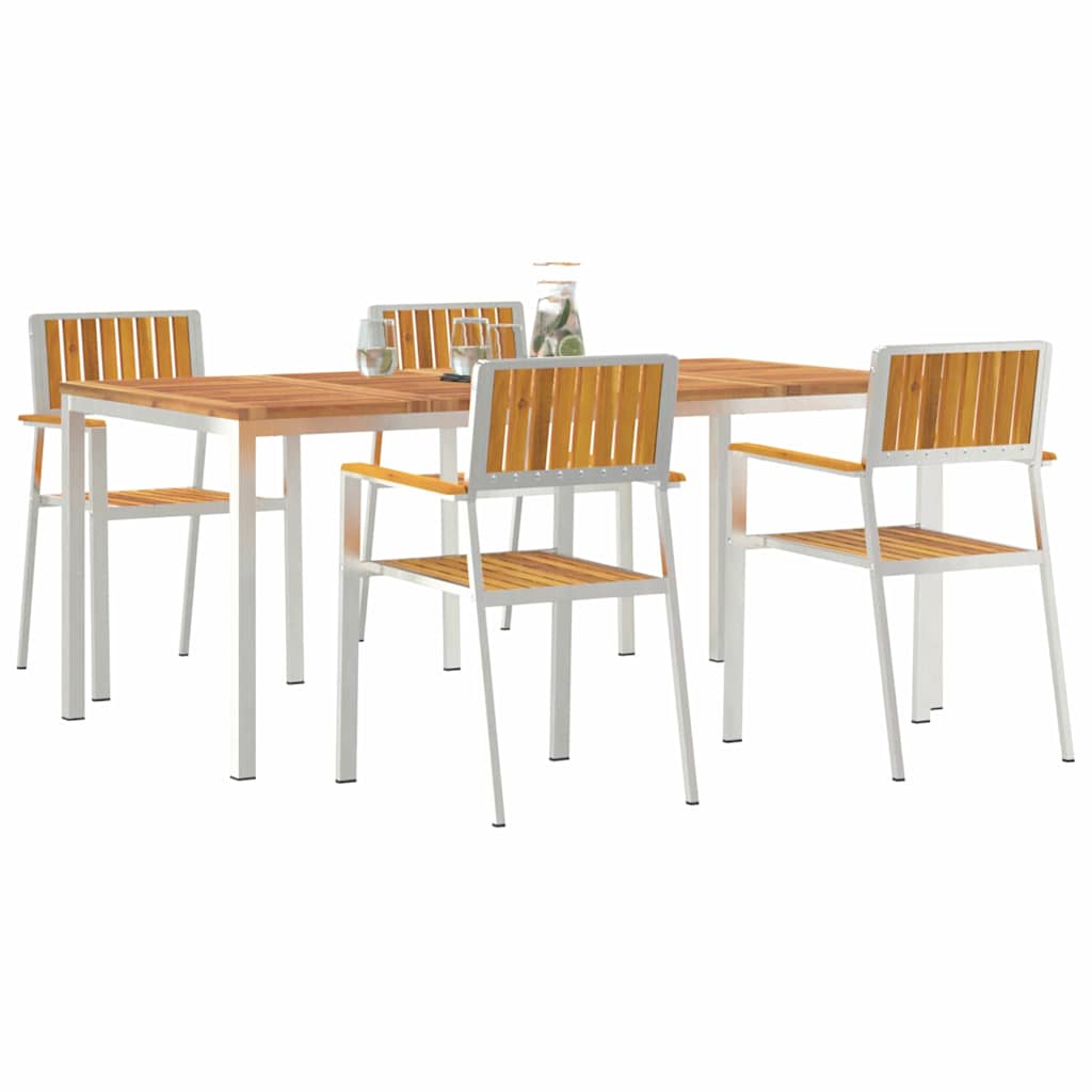 Udendørs spise sæt 5 stk. 180 x 90 x 75 cm