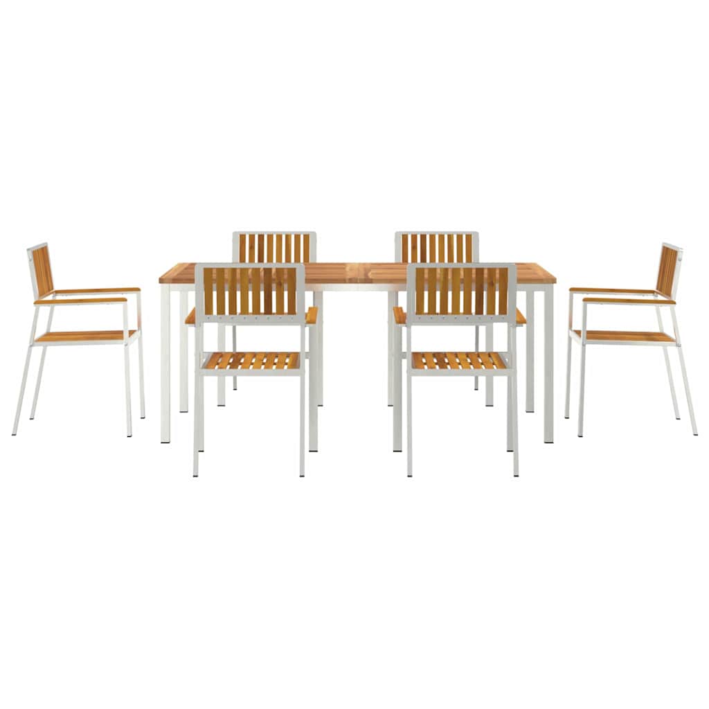 Udendørs spise sæt 7 stk. 180 x 90 x 75 cm