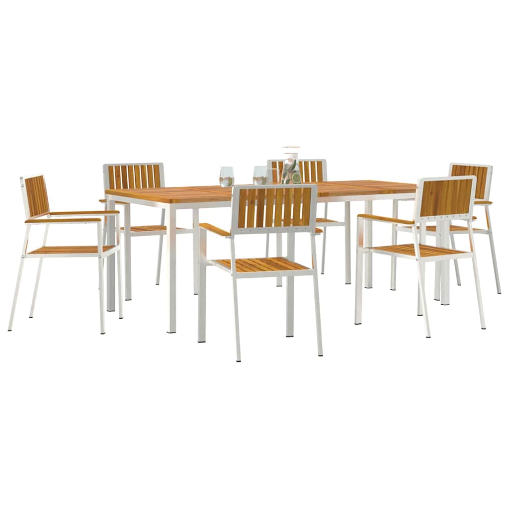 Udendørs spise sæt 7 stk. 200 x 90 x 75 cm