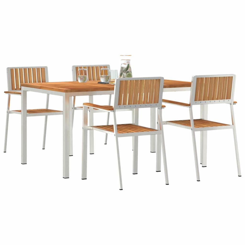 Udendørs spise sæt 5 stk. 150 x 90 x 75 cm