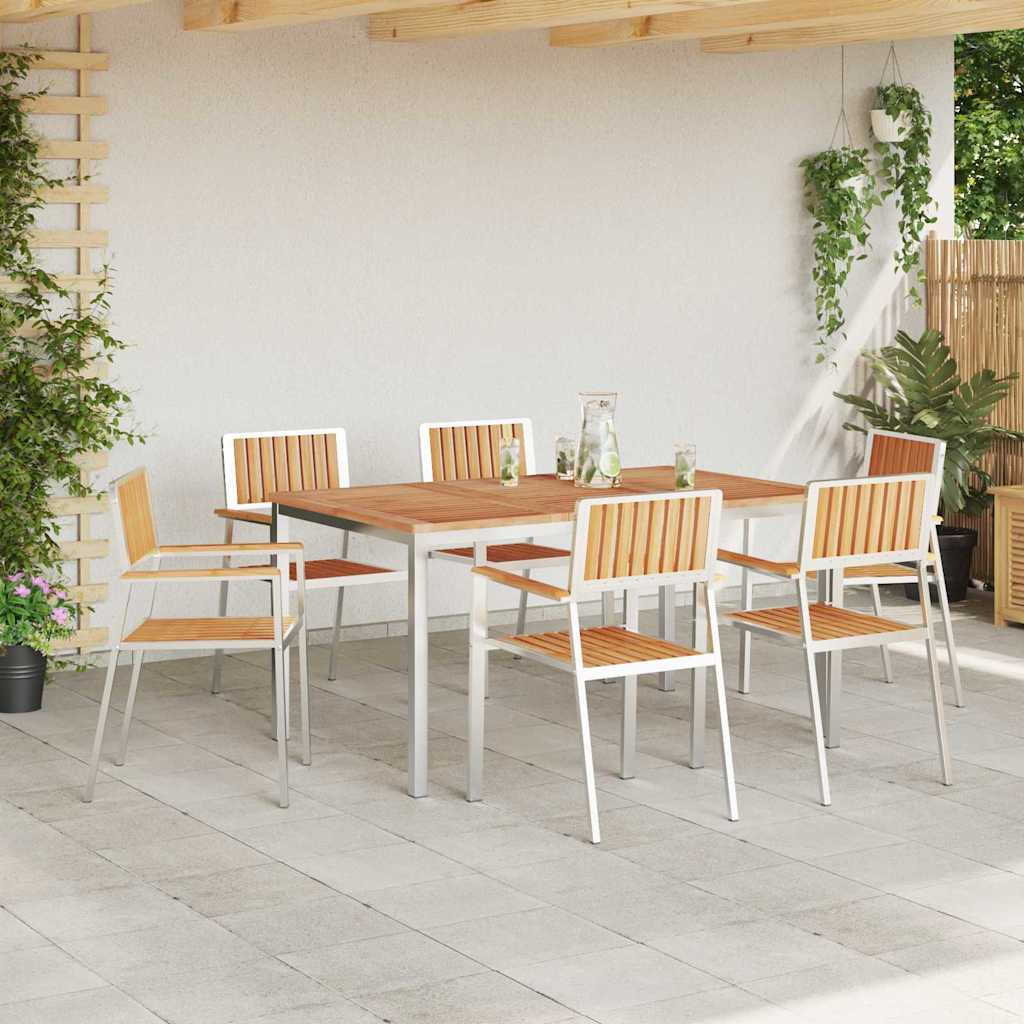 Udendørs spise sæt 7 stk. 150 x 90 x 75 cm