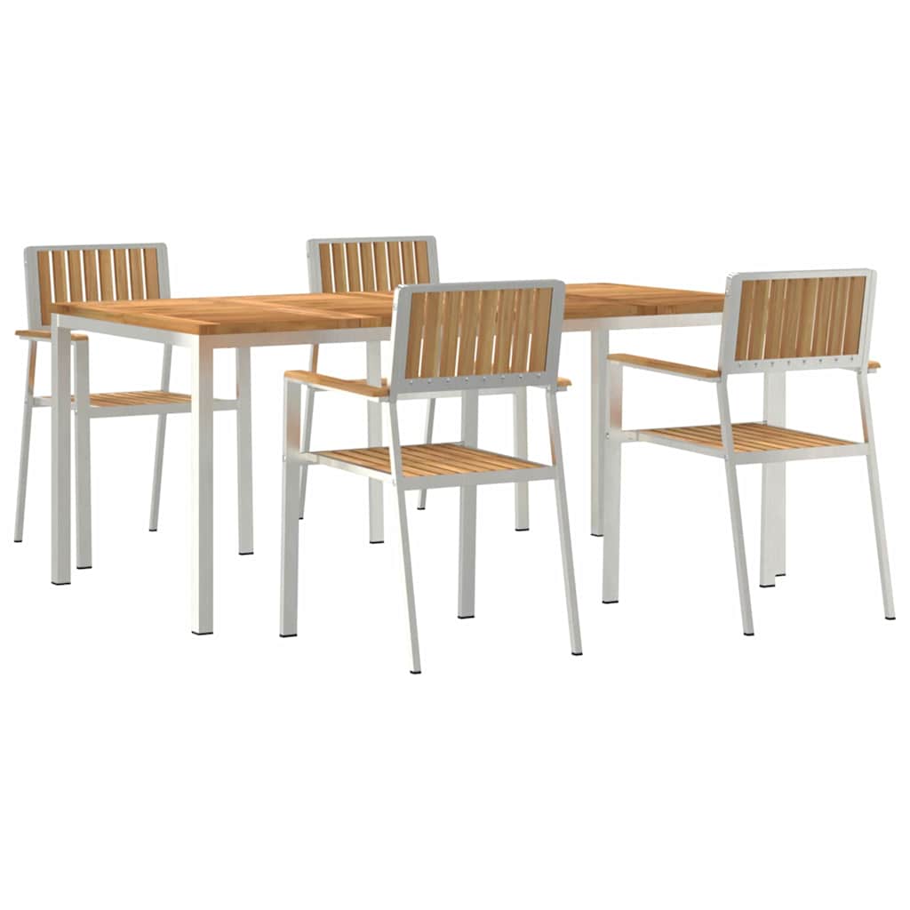 Udendørs spise sæt 5 stk. 180 x 90 x 75 cm