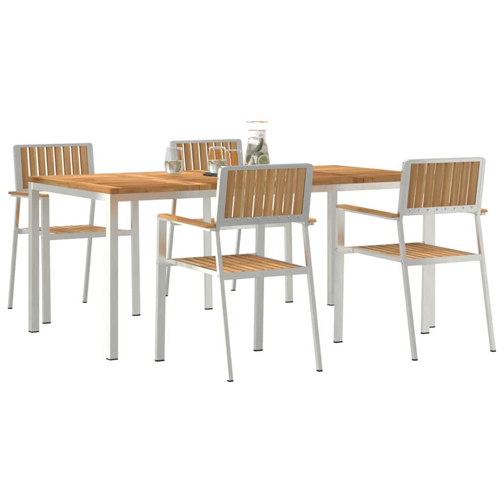 Udendørs spise sæt 5 stk. 180 x 90 x 75 cm