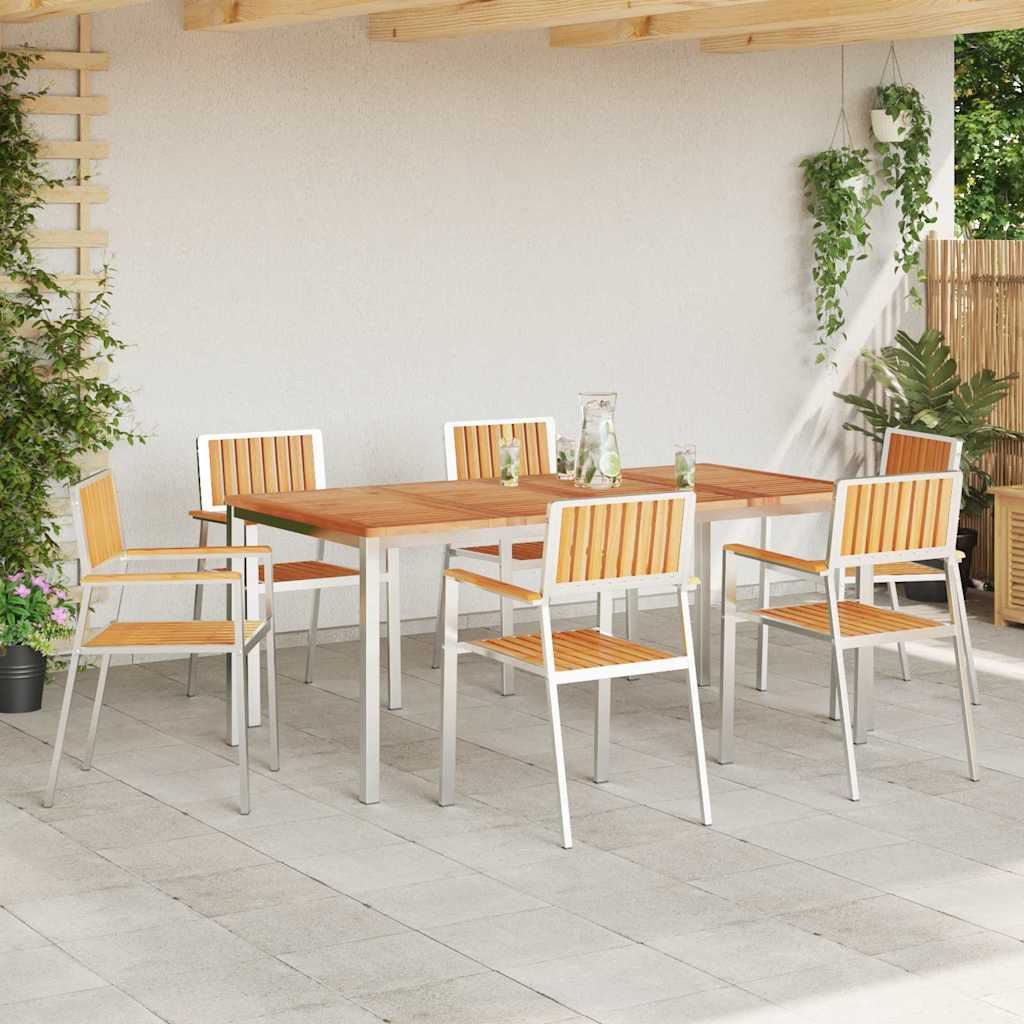 Udendørs spise sæt 7 stk. 180 x 90 x 75 cm