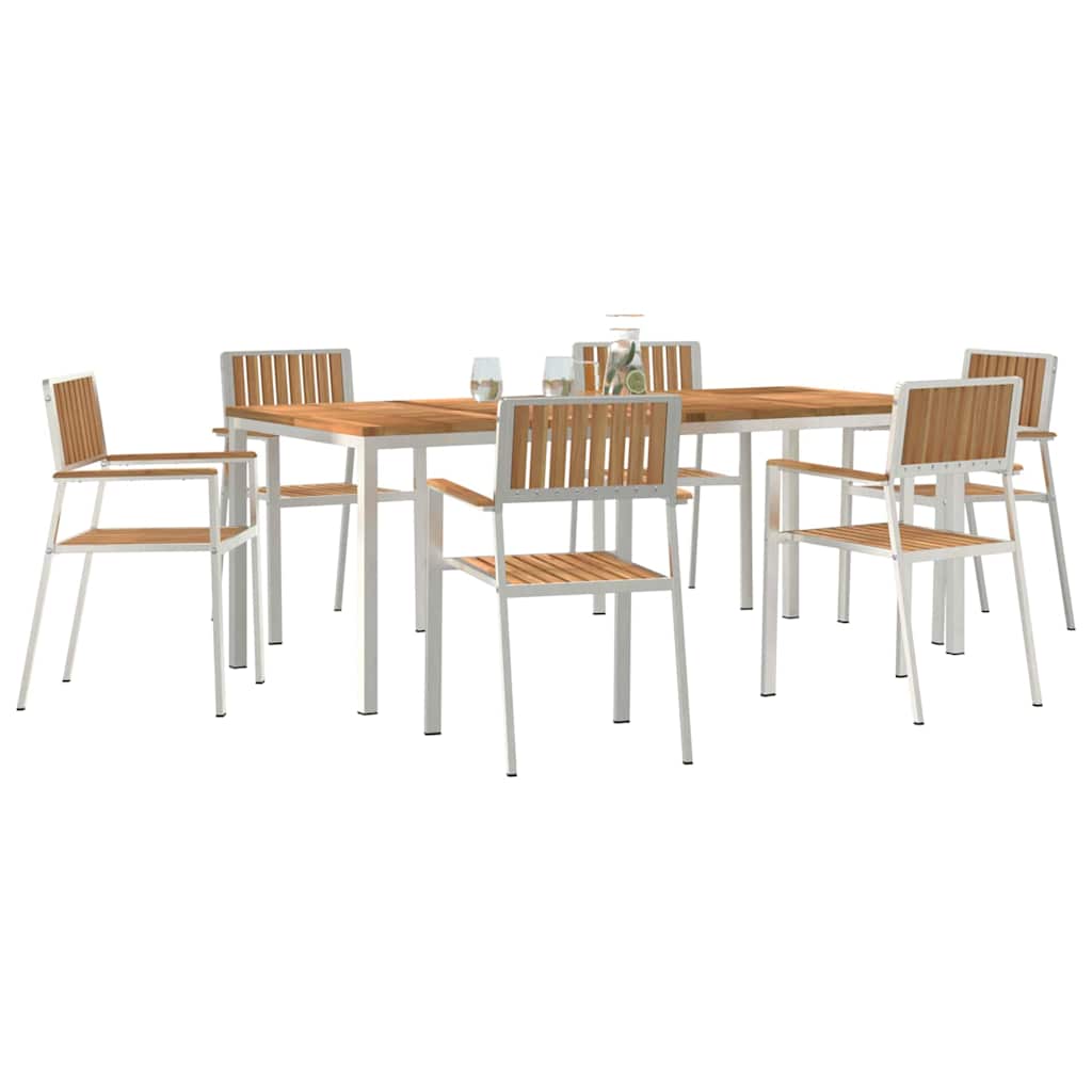 Udendørs spise sæt 7 stk. 200 x 90 x 75 cm