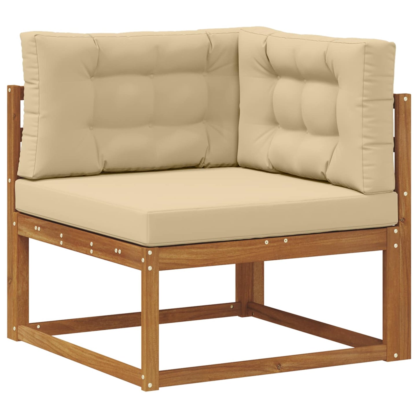 Udendørs sofagruppe 4 stk. Naturlig og Beige