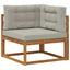 Udendørs sofagruppe 7 stk. Naturlig og Lys Grå