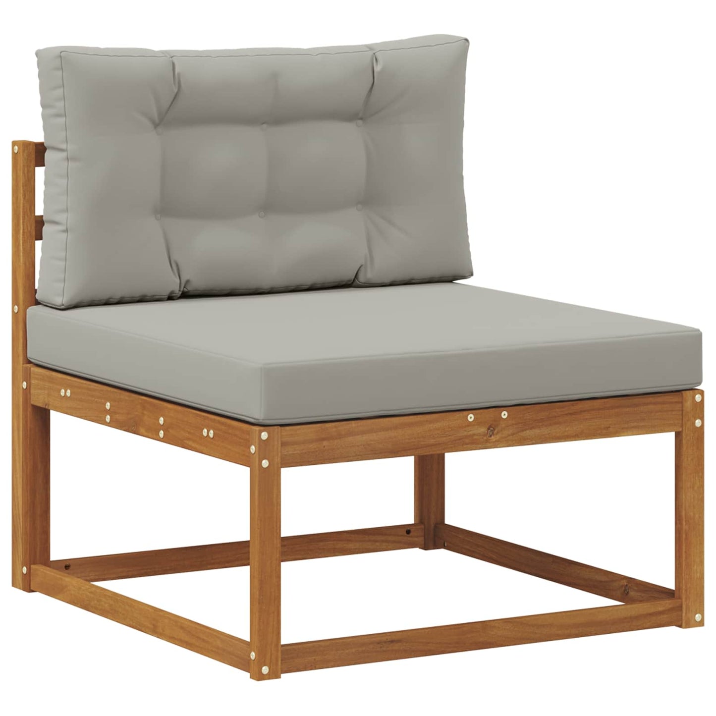 Udendørs sofagruppe 7 stk. Naturlig og Lys Grå