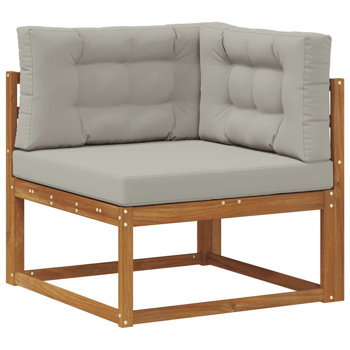 Udendørs sofagruppe 7 stk. Naturlig og Lys Grå