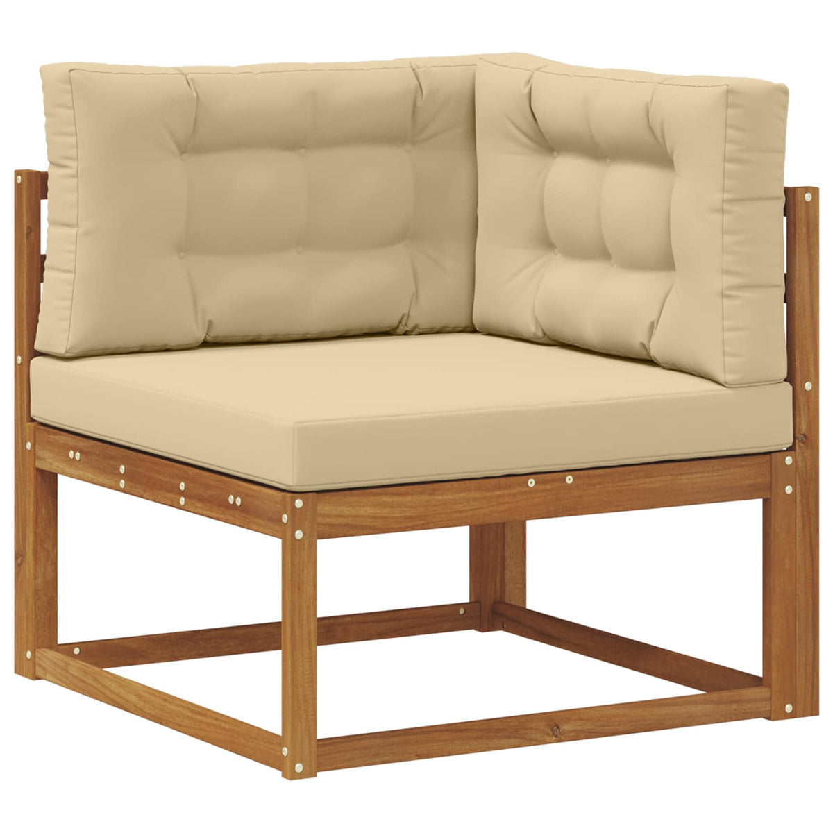 Udendørs sofagruppe 9 stk. Naturlig og Beige