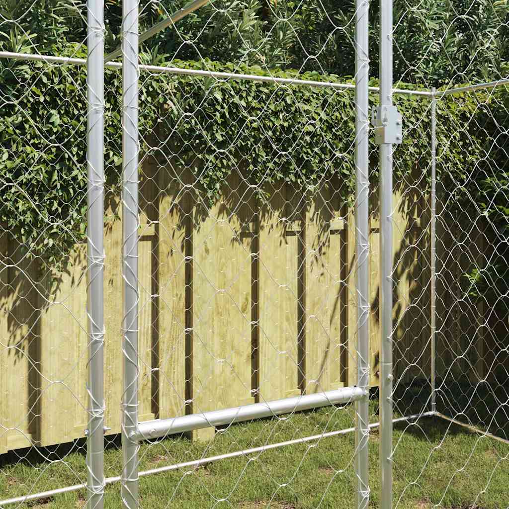Hundebur Sølv 400 x 200 x 200 cm Galvaniseret stål