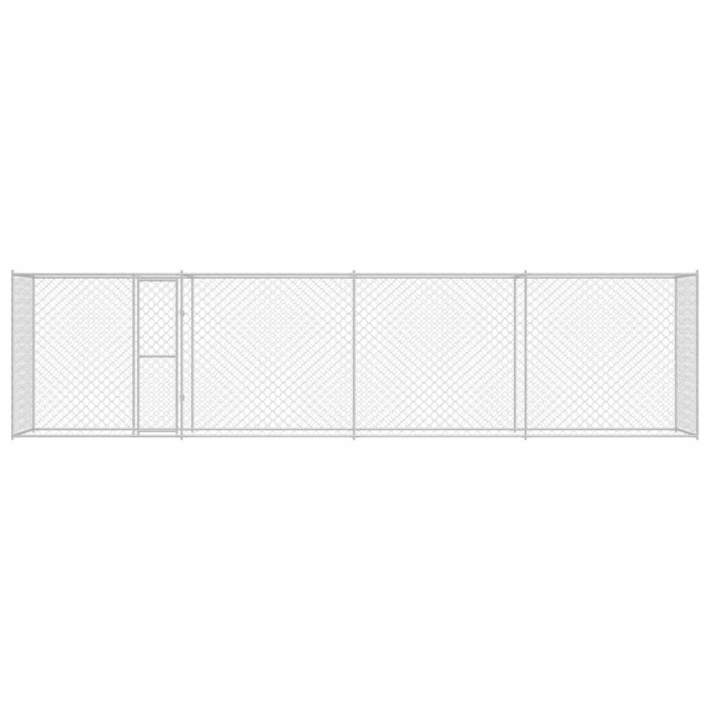 Hundebur Sølv 800 x 200 x 200 cm Galvaniseret stål