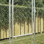 Hundebur Sølv 600 x 200 x 200 cm Galvaniseret stål