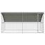 Hønsebur med 1 dør 2 stk. Sølv 400x200x200cm Galvaniseret stål