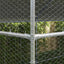 Hønsebur med 1 låge 4 stk. Sølv 800x200x200cm Galvaniseret stål