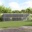 Hønsebur med 2 døre 4 stk. Sølv 800x200x200cm Galvaniseret stål