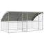 Hundehus 2 stk. Sølv 4 x 2 x 2 m Galvaniseret stål