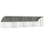 Hundehus 4 stk. Sølv 8 x 2 x 2 m Galvaniseret stål