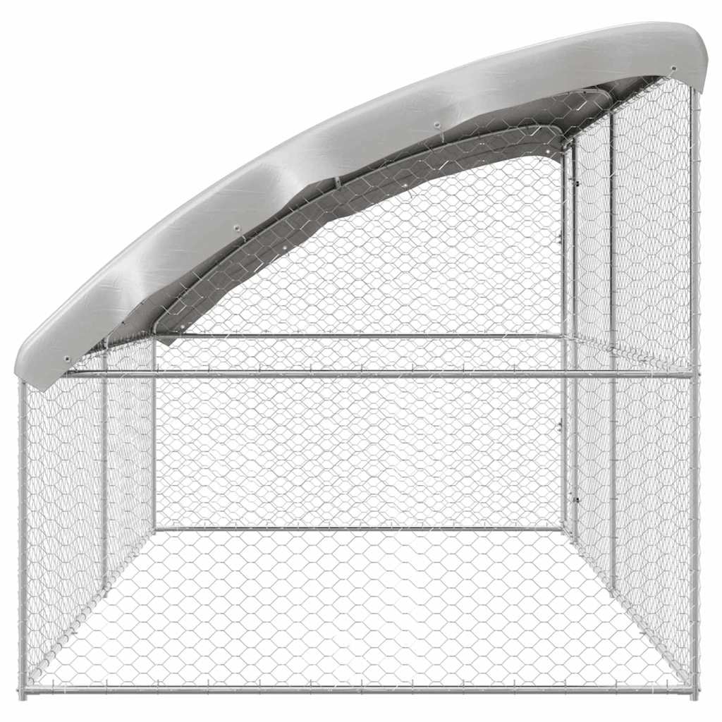 Hundehus 2 stk. Sølv 4 x 2 x 2 m Galvaniseret stål