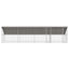 Hundehus 4 stk. Sølv 8 x 2 x 2 m Galvaniseret stål