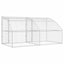 Hundehus 2 stk. Sølv 4 x 2 x 2 m Galvaniseret stål