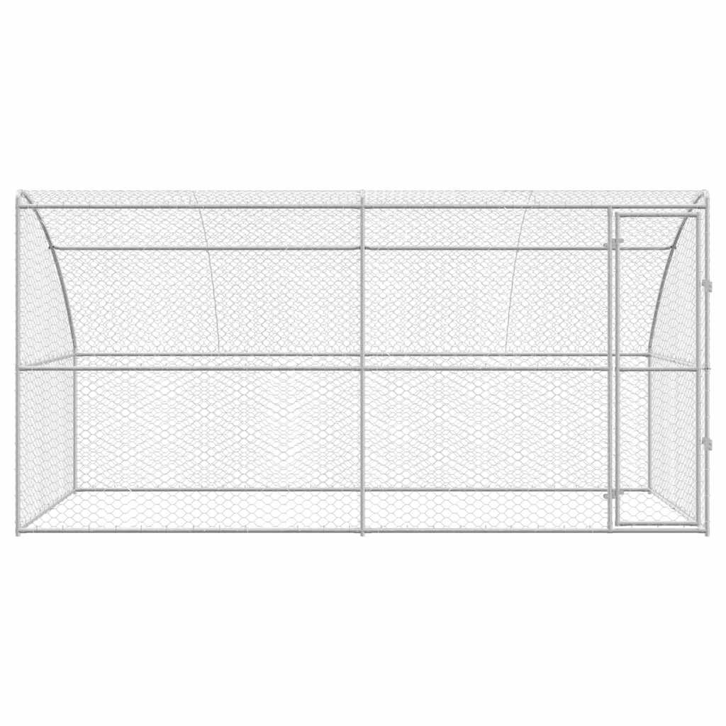 Hundehus 2 stk. Sølv 4 x 2 x 2 m Galvaniseret stål