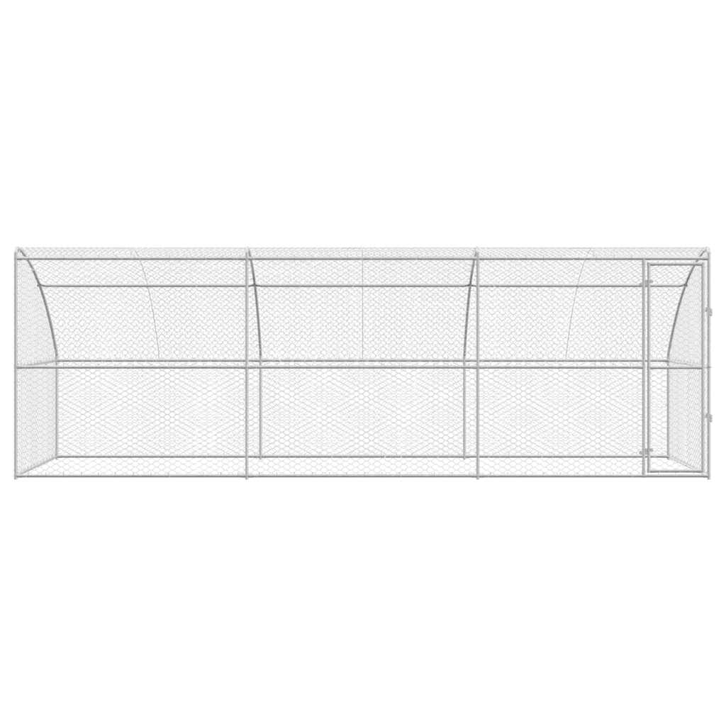 Hundehus 3 stk. Sølv 6 x 2 x 2 m Galvaniseret stål