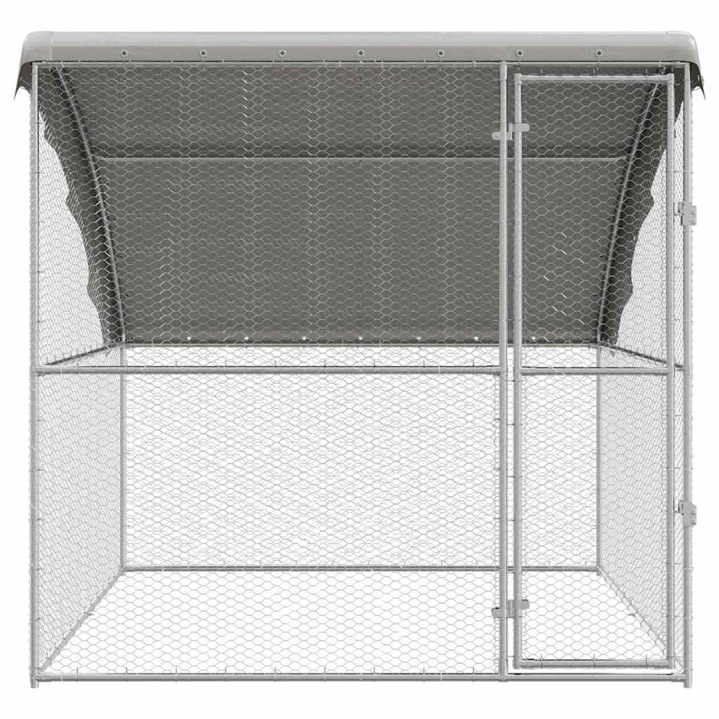 Hønsebur Sølv 2 x 2 x 2 m Galvaniseret stål
