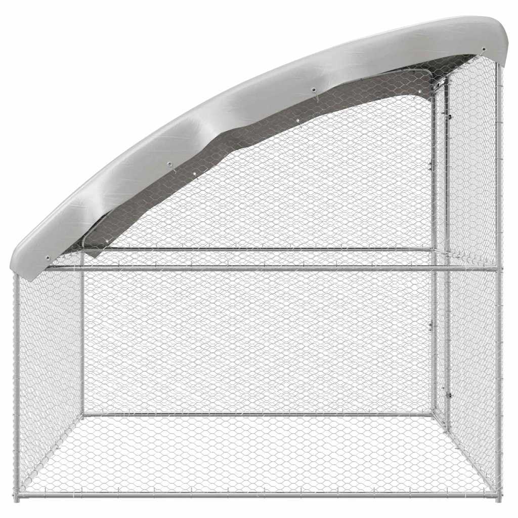 Hønsebur Sølv 2 x 2 x 2 m Galvaniseret stål
