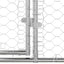 Hundehus Sølv 2 x 2 x 2 m Galvaniseret stål