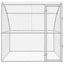 Hundehus Sølv 2 x 2 x 2 m Galvaniseret stål