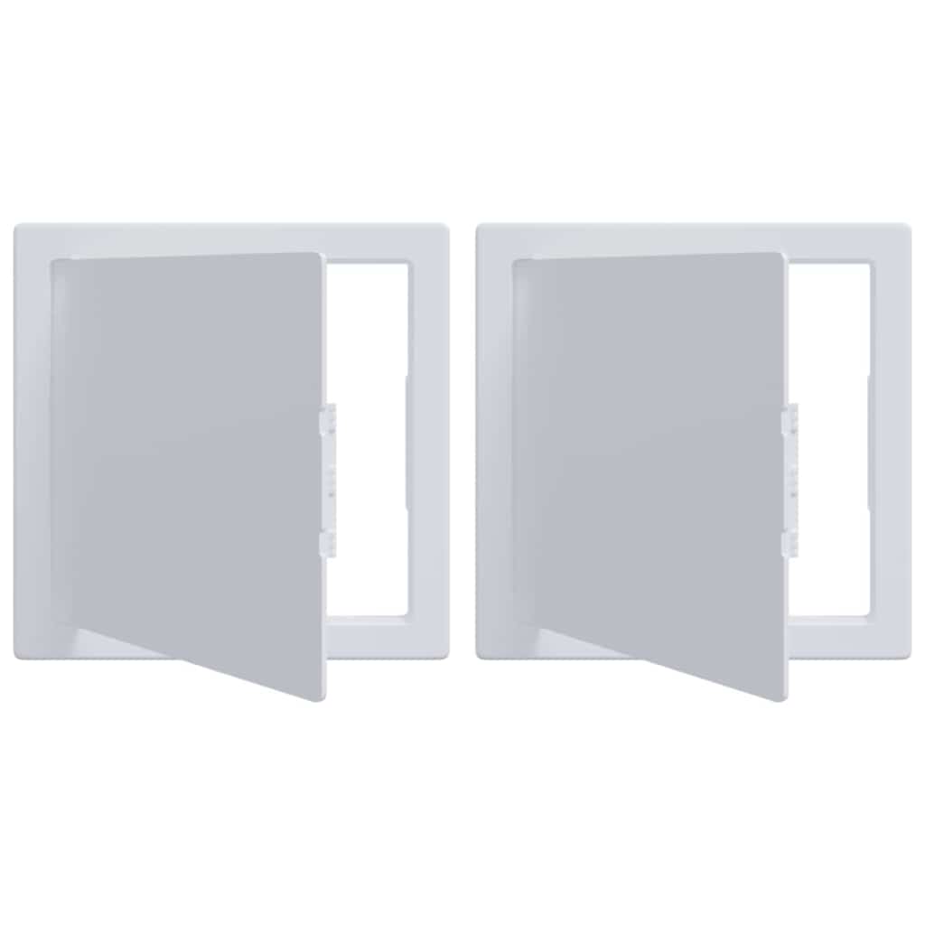 Adgangspaneler 2 stk. Hvid 15 x 15 cm ABS Plastik