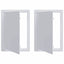 Adgangspaneler 2 stk. Hvid 15 x 23 cm ABS Plastik