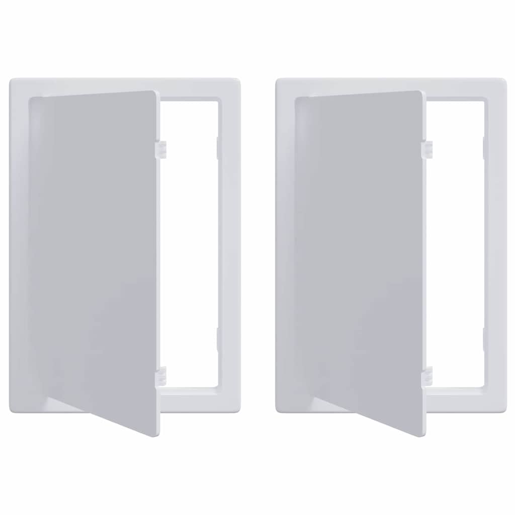 Adgangspaneler 2 stk. Hvid 15 x 23 cm ABS Plastik