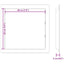 Adgangspaneler 2 stk. Hvid 20 x 20 cm ABS Plastik