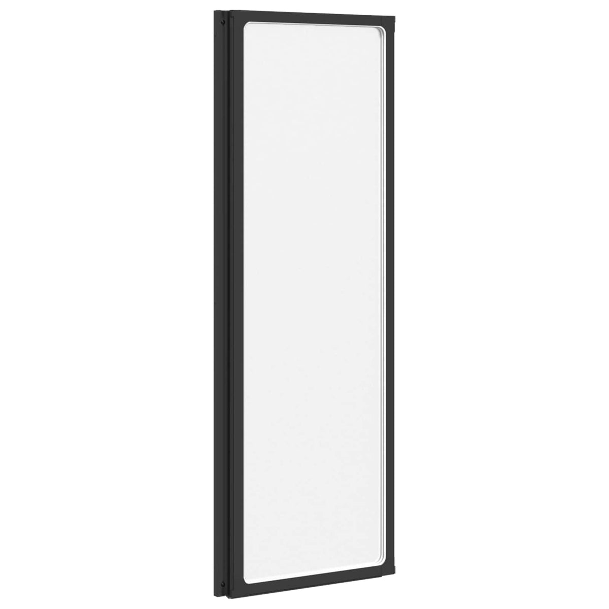 Brusevæg Sort 120 x 2 x 117 cm Aluminium og PP