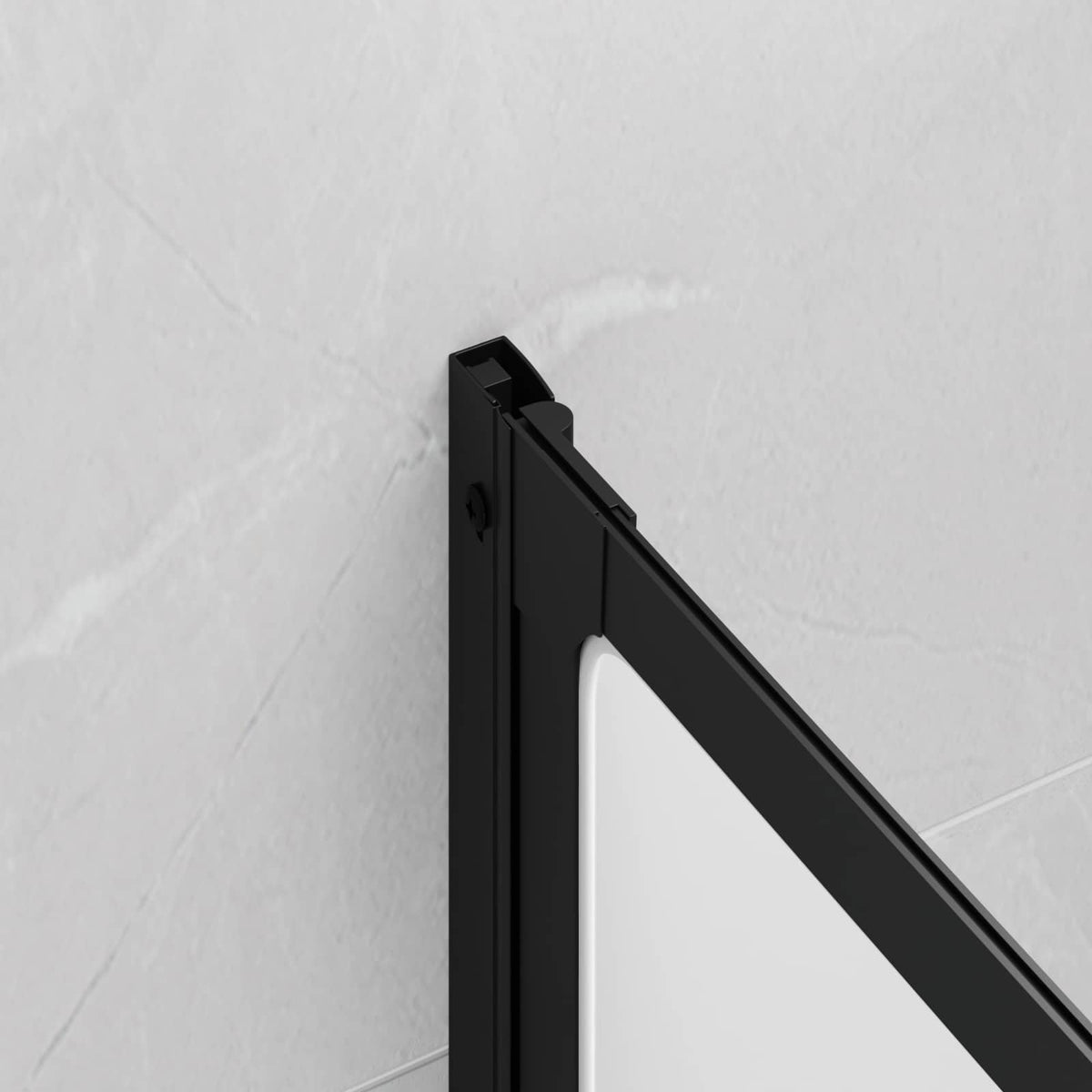 Brusevæg Sort 132 x 2 x 140 cm Aluminium og PP