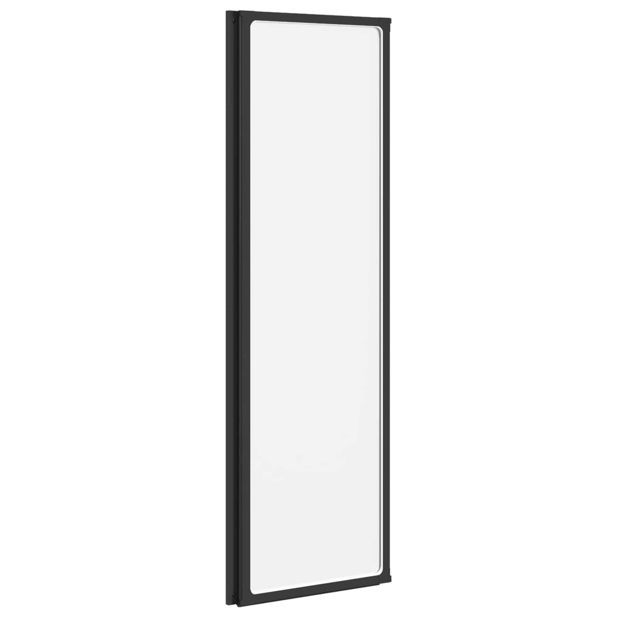 Brusevæg Sort 132 x 2 x 140 cm Aluminium og PP