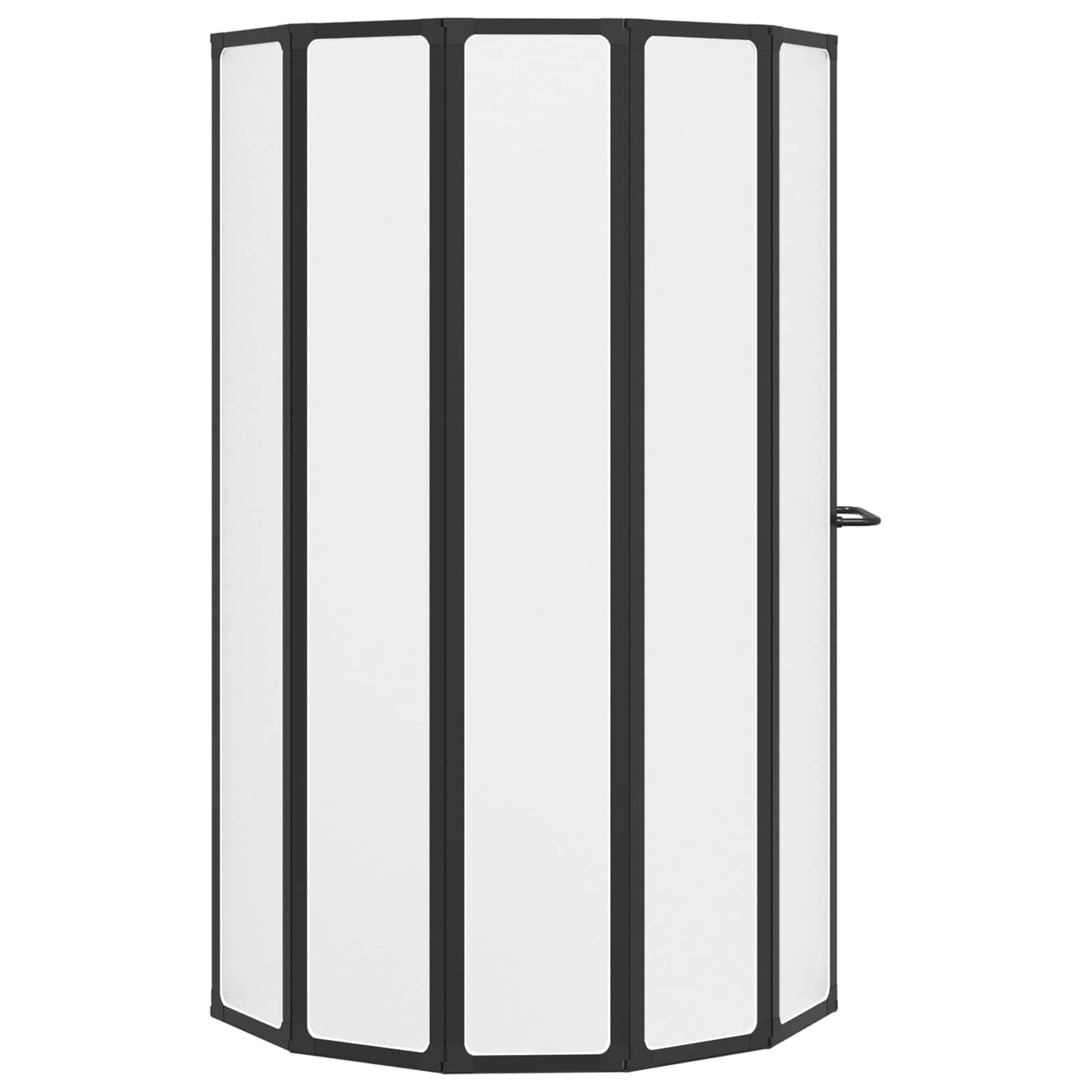 Brusevæg Sort 168 x 140 cm Aluminium