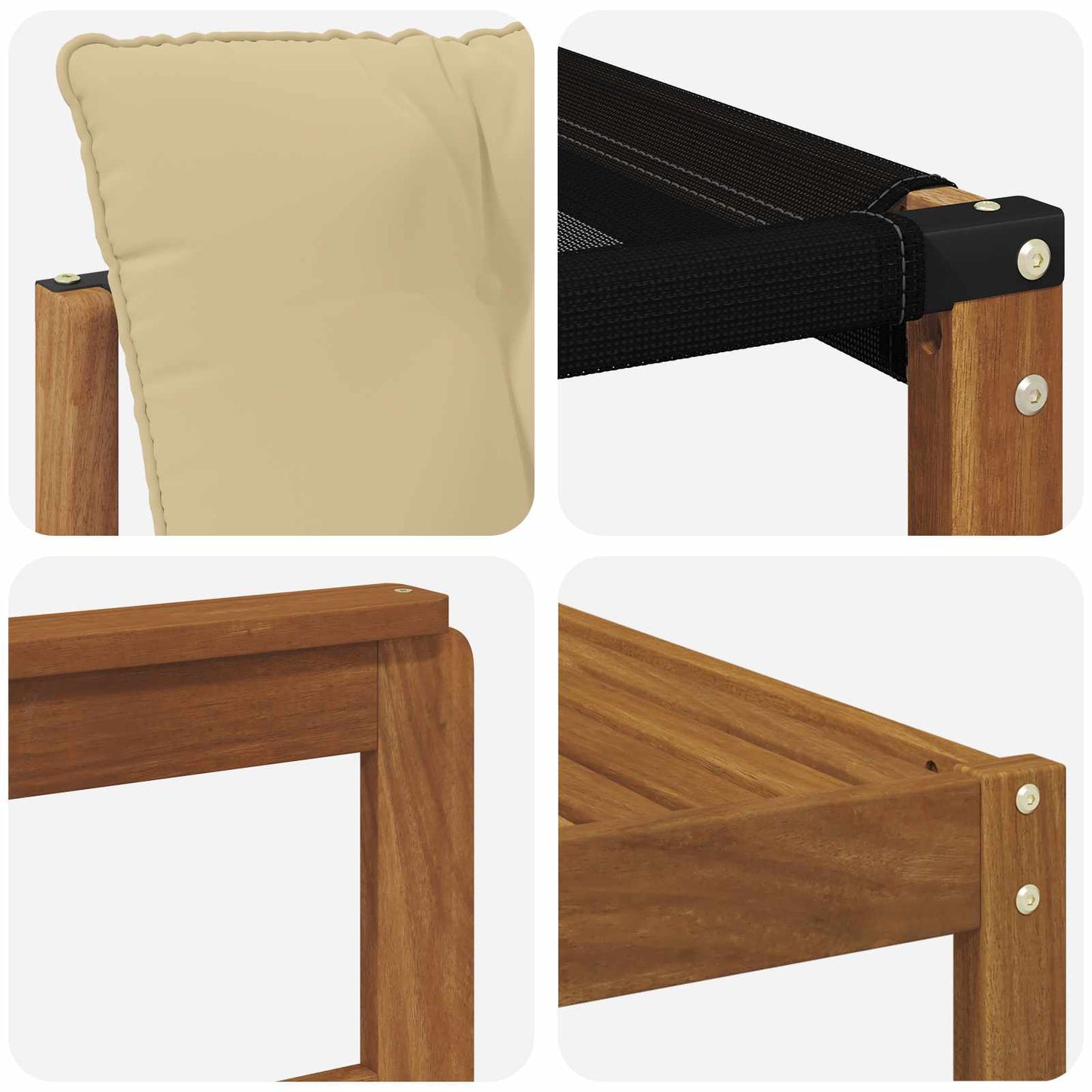 Udendørs sofagruppe 6 stk. Naturlig og Beige