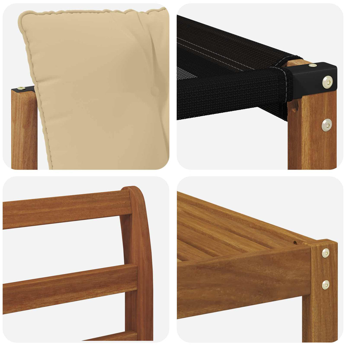 Udendørs sofagruppe 7 stk. Naturlig og Beige