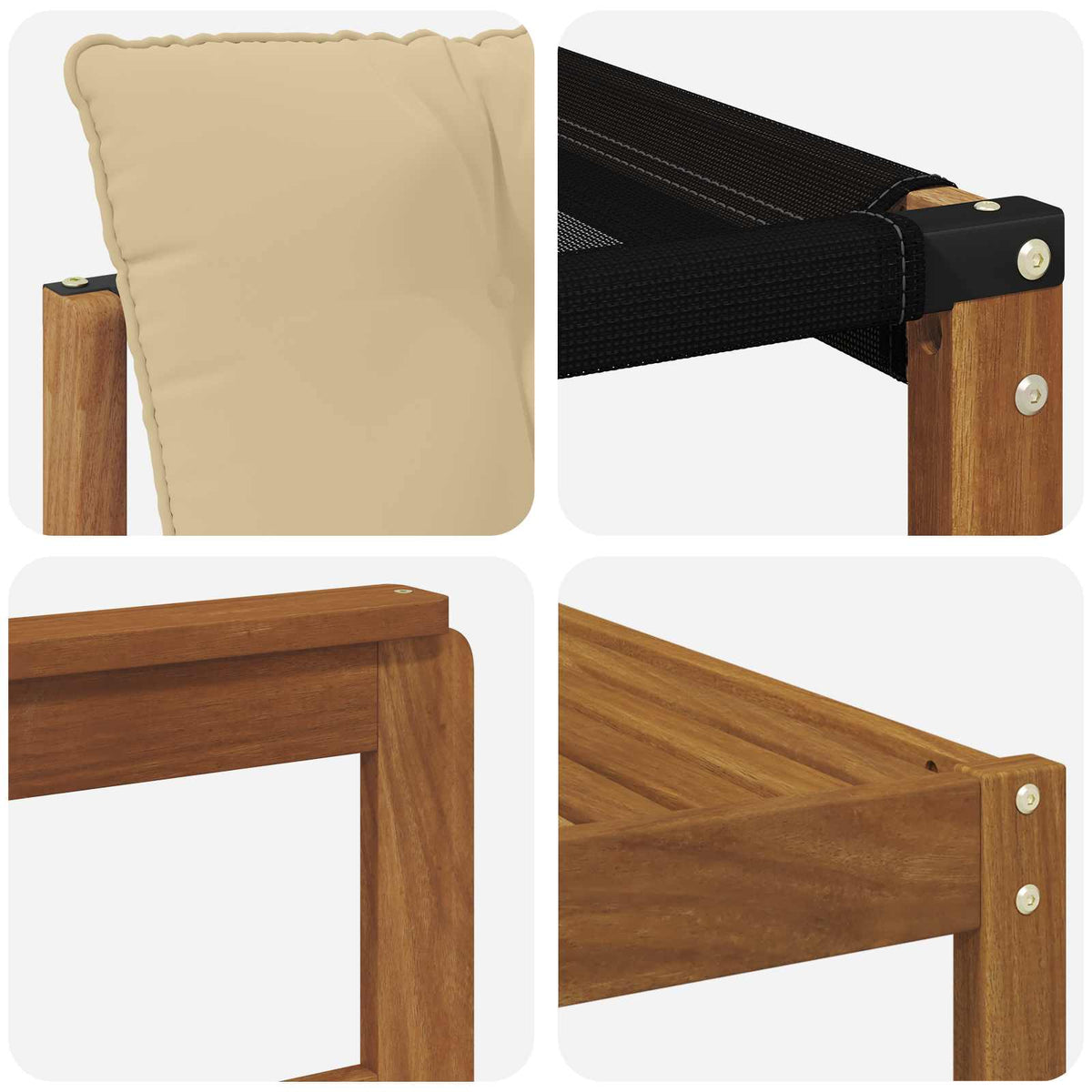Udendørs sofagruppe 8 stk. Naturlig og Beige